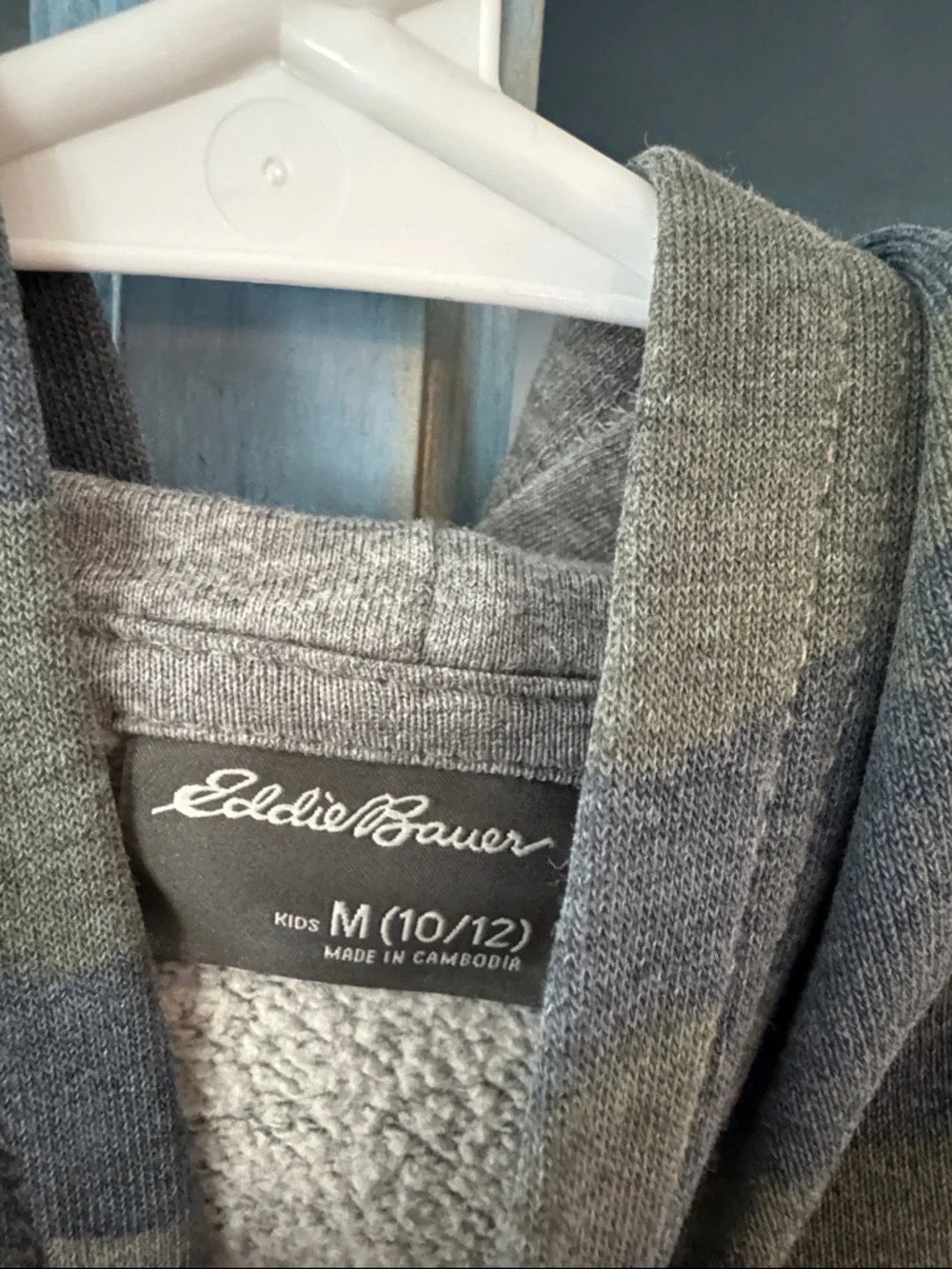 Eddie Bauer boys Camo Crewneck Sweatshirt - Olive Gray - Picture 2 of 4